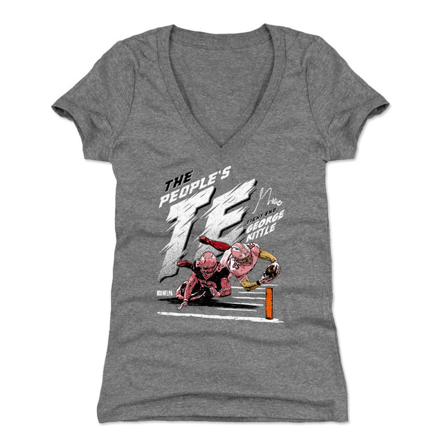 George Kittle Women's V-Neck T-Shirt | 500 LEVEL
