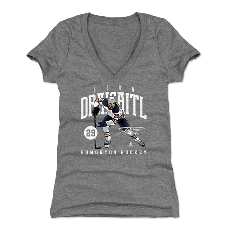 Leon Draisaitl Women's V-Neck T-Shirt | 500 LEVEL