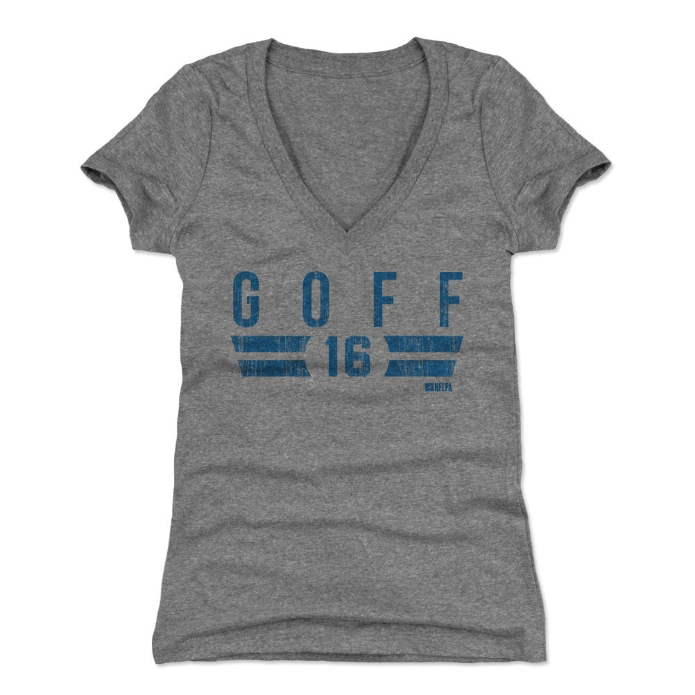 Jared Goff Women's V-Neck T-Shirt | 500 LEVEL