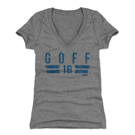 Jared Goff Women's V-Neck T-Shirt | 500 LEVEL