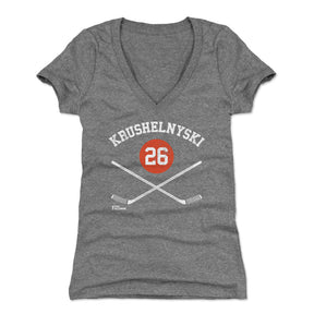 Mike Krushelnyski Women's V-Neck T-Shirt | 500 LEVEL