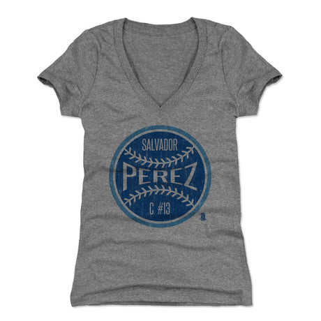 Salvador Perez Women's V-Neck T-Shirt | 500 LEVEL