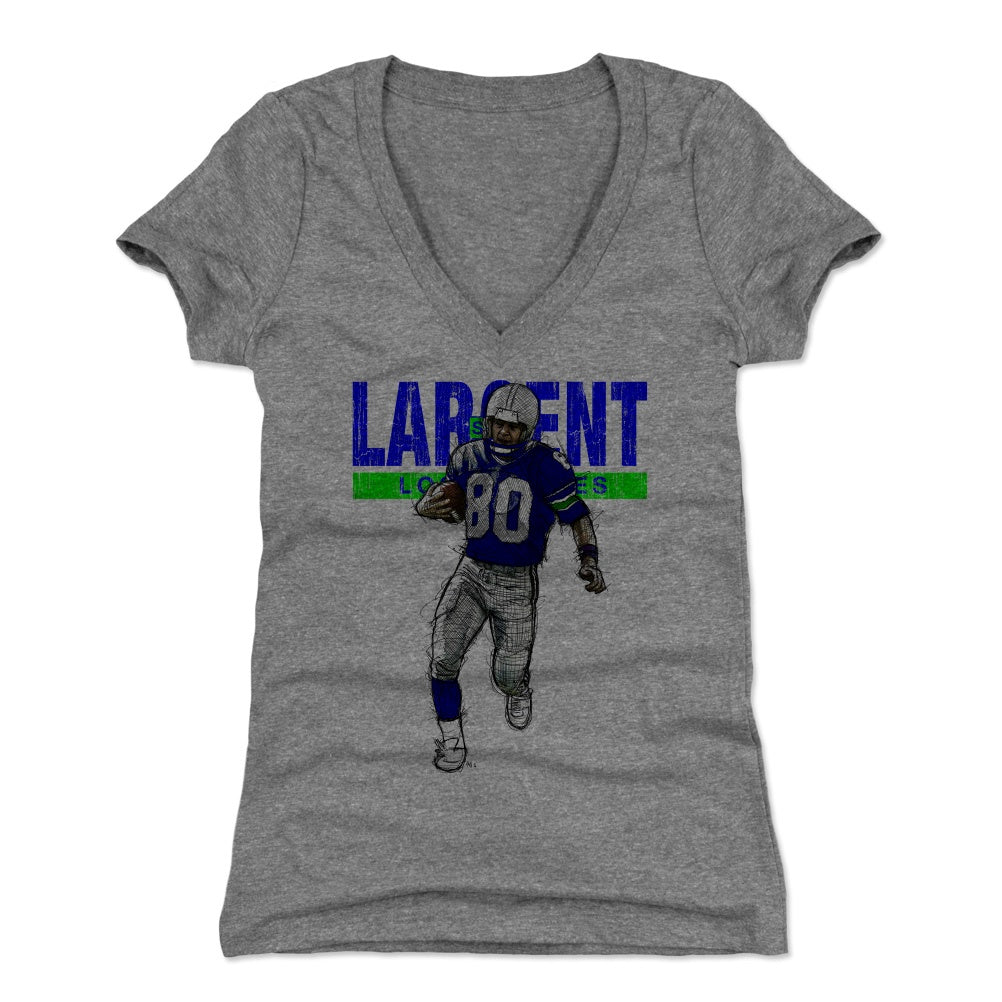 Steve Largent Women's V-Neck T-Shirt | 500 LEVEL