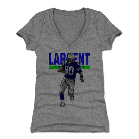 Steve Largent Women's V-Neck T-Shirt | 500 LEVEL