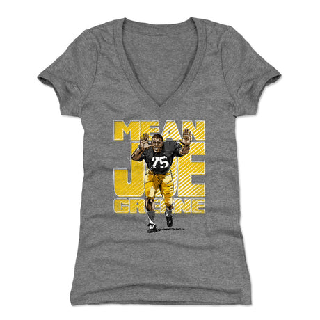 Mean Joe Greene Women's V-Neck T-Shirt | 500 LEVEL