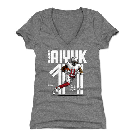 Brandon Aiyuk Women's V-Neck T-Shirt | 500 LEVEL