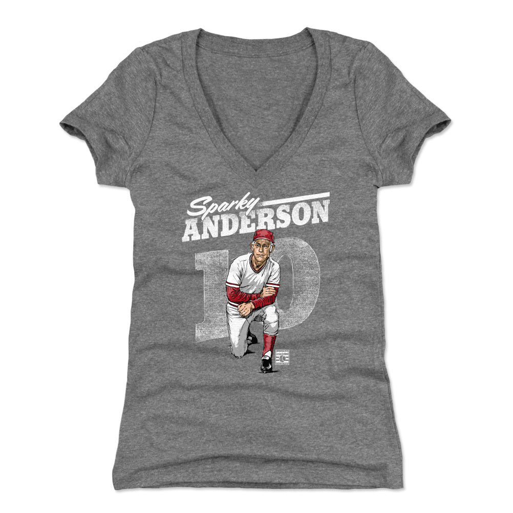 Sparky Anderson Women's V-Neck T-Shirt | 500 LEVEL