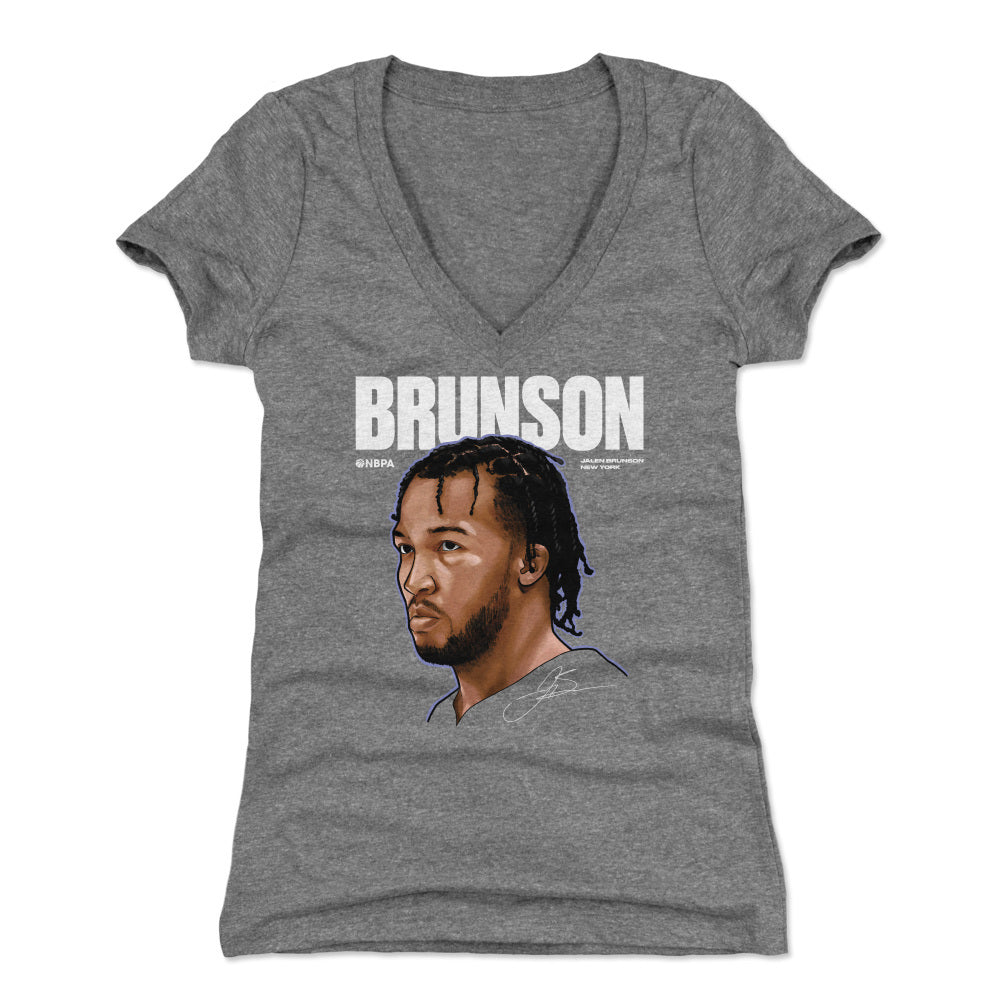 Jalen Brunson Women's V-Neck T-Shirt | 500 LEVEL