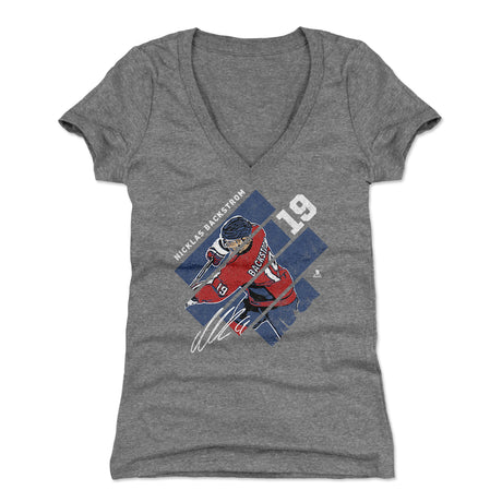 Nicklas Backstrom Women's V-Neck T-Shirt | 500 LEVEL