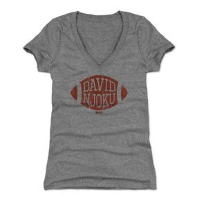 David Njoku Women's V-Neck T-Shirt | 500 LEVEL