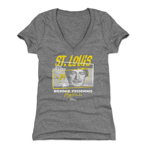 Bernie Federko Women's V-Neck T-Shirt | 500 LEVEL