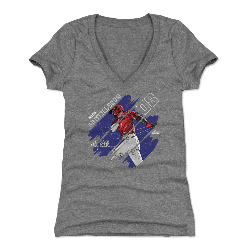 Nick Castellanos Women's V-Neck T-Shirt | 500 LEVEL