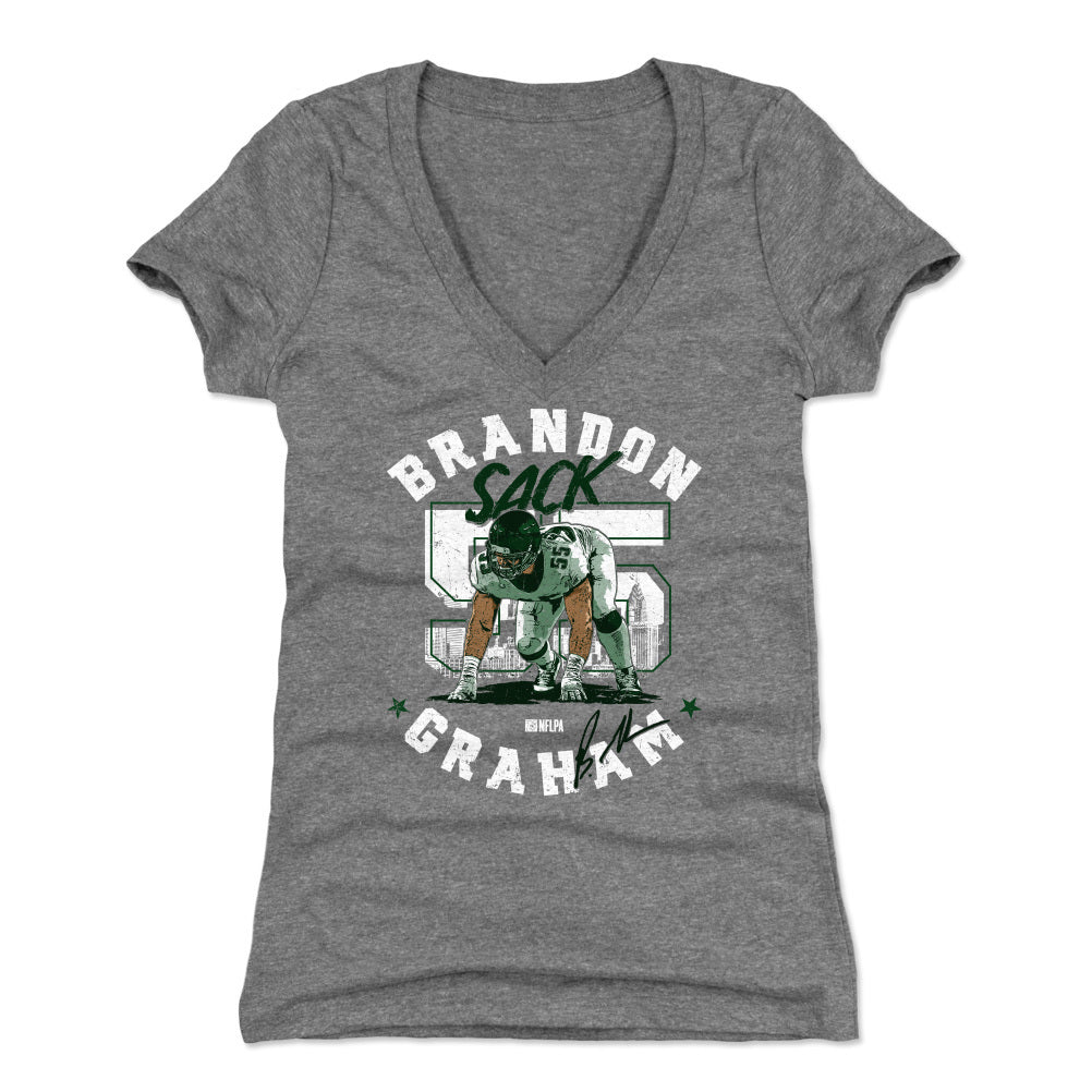 Brandon Graham Women&#39;s V-Neck T-Shirt | 500 LEVEL