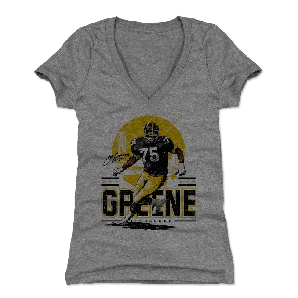 Mean Joe Greene Women's V-Neck T-Shirt | 500 LEVEL