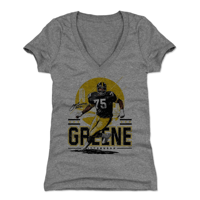 Mean Joe Greene Women's V-Neck T-Shirt | 500 LEVEL