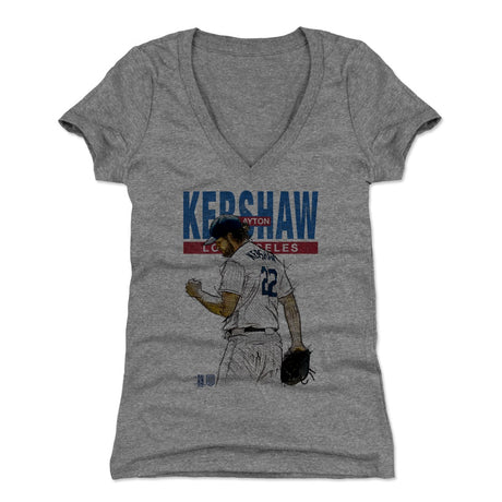 Clayton Kershaw Women's V-Neck T-Shirt | 500 LEVEL