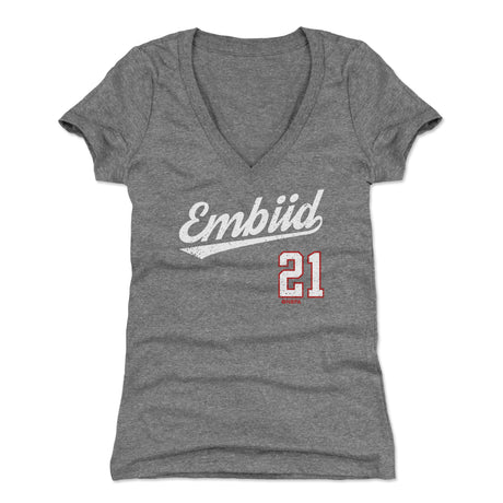 Joel Embiid Women's V-Neck T-Shirt | 500 LEVEL