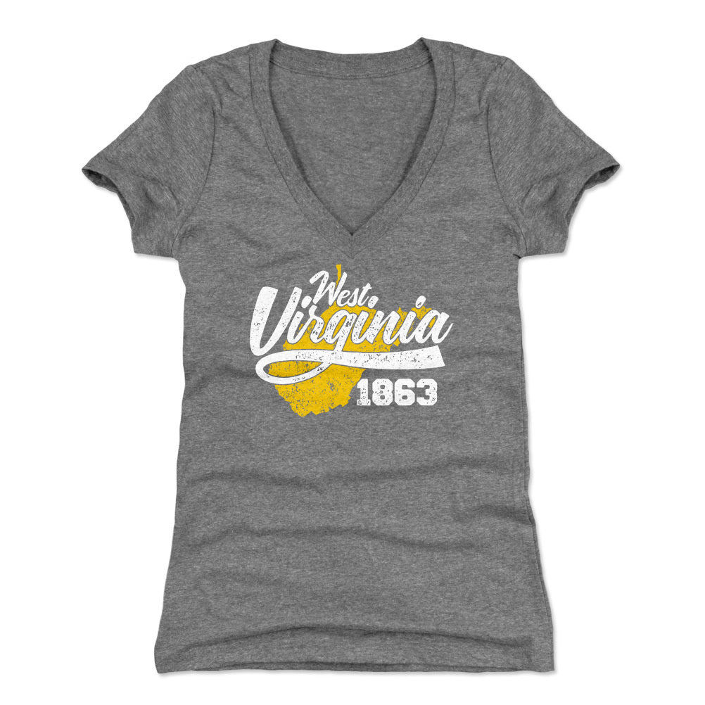 West Virginia Women&#39;s V-Neck T-Shirt | 500 LEVEL