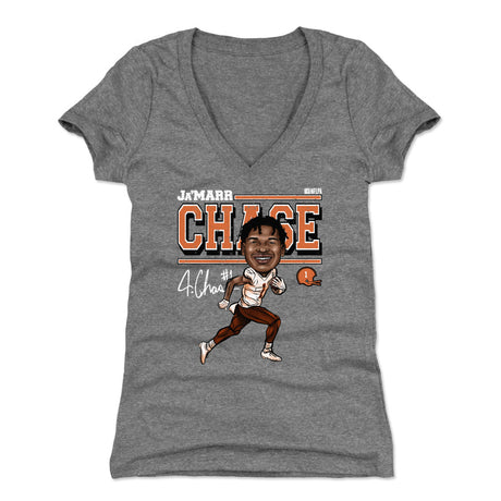 Ja'Marr Chase Women's V-Neck T-Shirt | 500 LEVEL