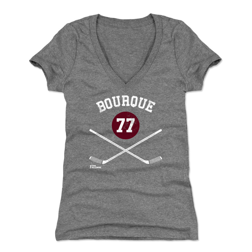 Ray Bourque Women's V-Neck T-Shirt | 500 LEVEL