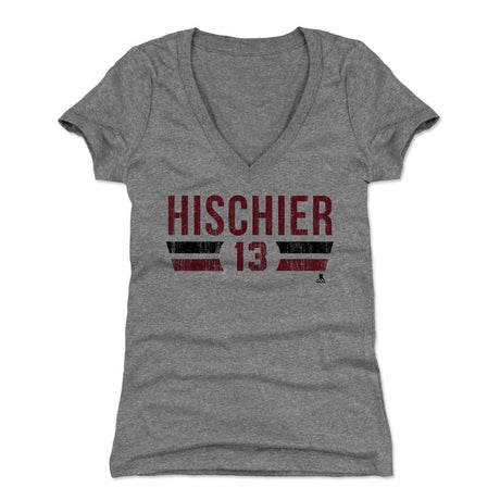 Nico Hischier Women's V-Neck T-Shirt | 500 LEVEL