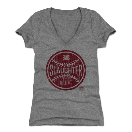 Enos Slaughter Women's V-Neck T-Shirt | 500 LEVEL