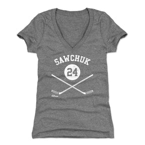Terry Sawchuk Women's V-Neck T-Shirt | 500 LEVEL