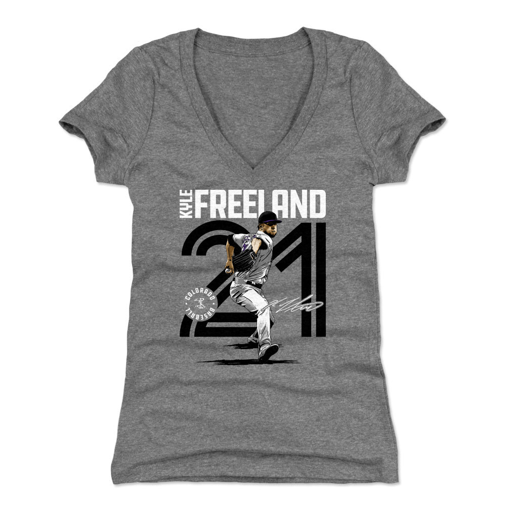Kyle Freeland Women's V-Neck T-Shirt | 500 LEVEL