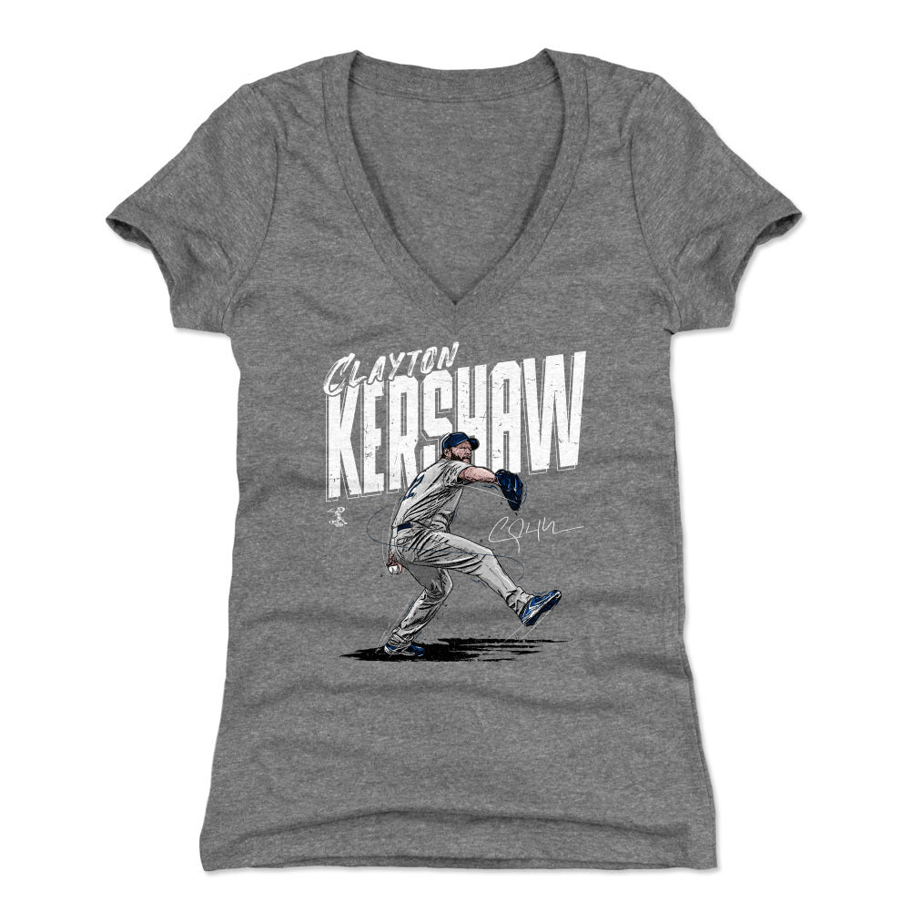 Clayton Kershaw Women's V-Neck T-Shirt | 500 LEVEL