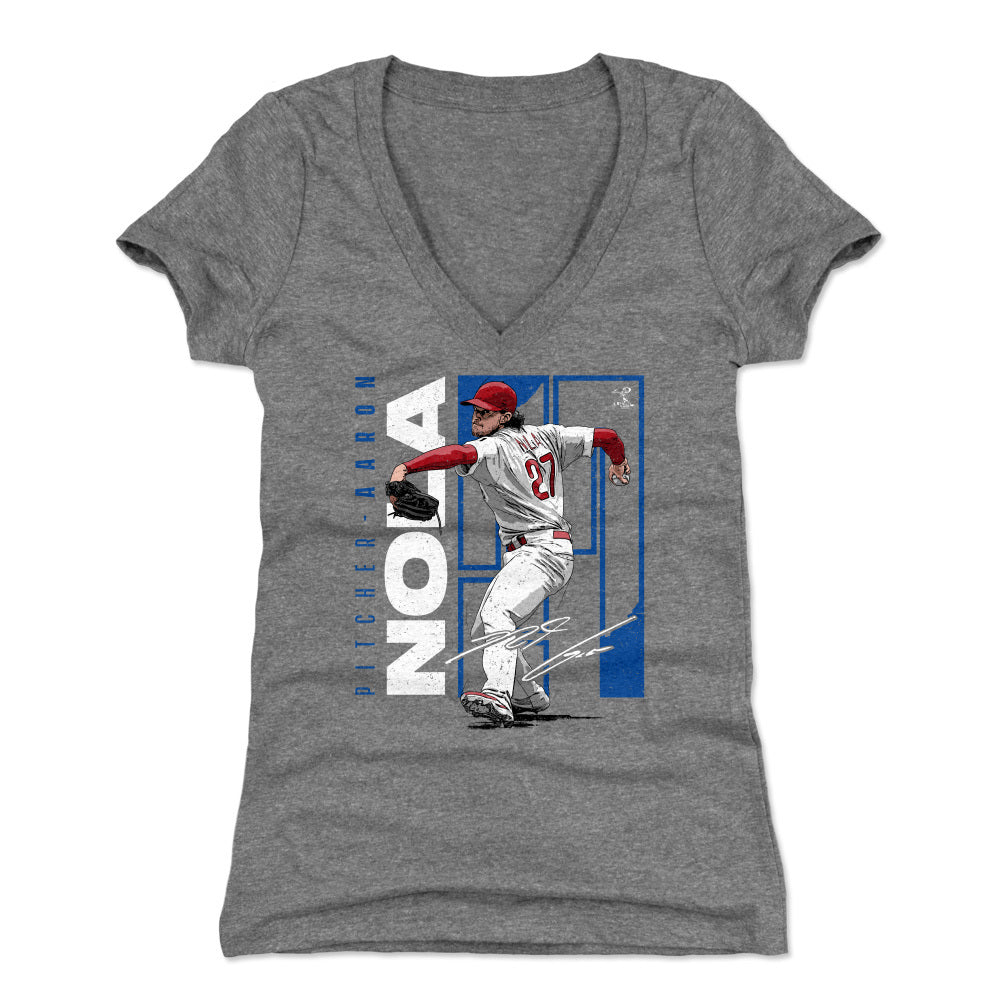 Aaron Nola Women's V-Neck T-Shirt | 500 LEVEL