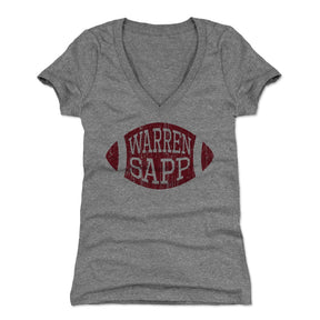 Warren Sapp Women's V-Neck T-Shirt | 500 LEVEL