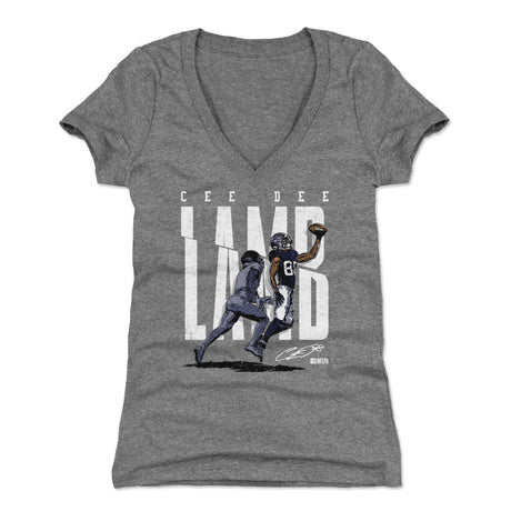CeeDee Lamb Women's V-Neck T-Shirt | 500 LEVEL