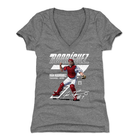 Ivan Rodriguez Women's V-Neck T-Shirt | 500 LEVEL