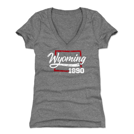 Wyoming Women's V-Neck T-Shirt | 500 LEVEL