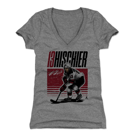 Nico Hischier Women's V-Neck T-Shirt | 500 LEVEL