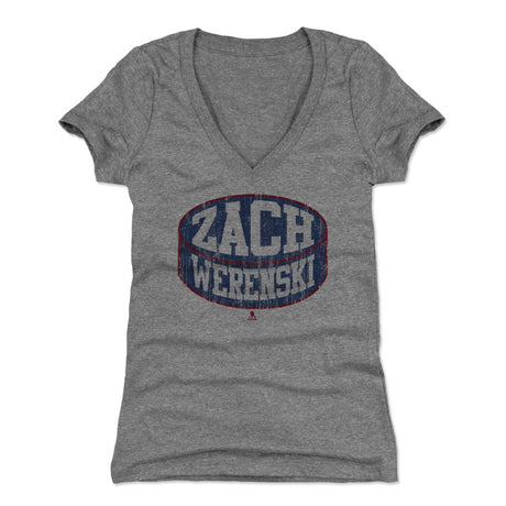 Zach Werenski Women's V-Neck T-Shirt | 500 LEVEL