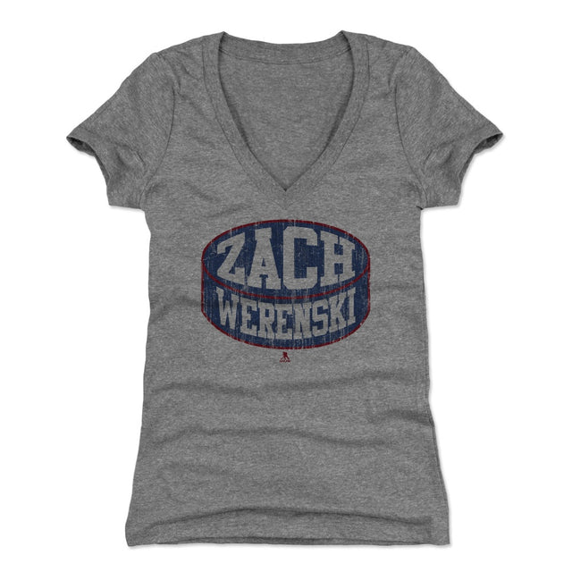 Zach Werenski Women's V-Neck T-Shirt | 500 LEVEL