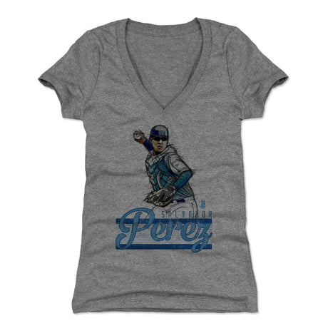Salvador Perez Women's V-Neck T-Shirt | 500 LEVEL