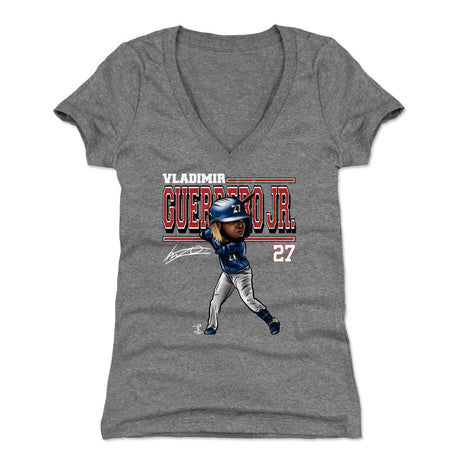 Vladimir Guerrero Jr. Women's V-Neck T-Shirt | 500 LEVEL