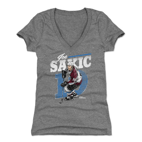Joe Sakic Women's V-Neck T-Shirt | 500 LEVEL