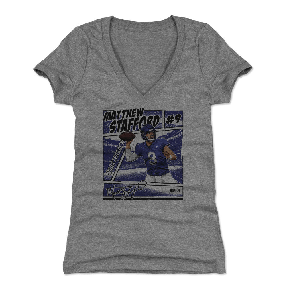 Matthew Stafford Women's V-Neck T-Shirt | 500 LEVEL