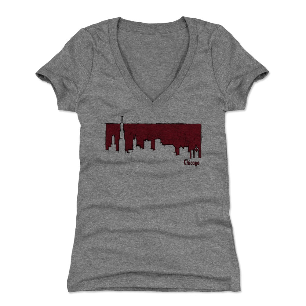 Chicago Women's V-Neck T-Shirt | 500 LEVEL