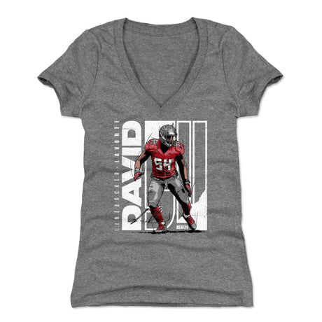 Lavonte David Women's V-Neck T-Shirt | 500 LEVEL