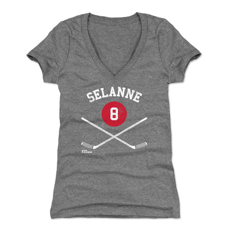 Teemu Selanne Women's V-Neck T-Shirt | 500 LEVEL