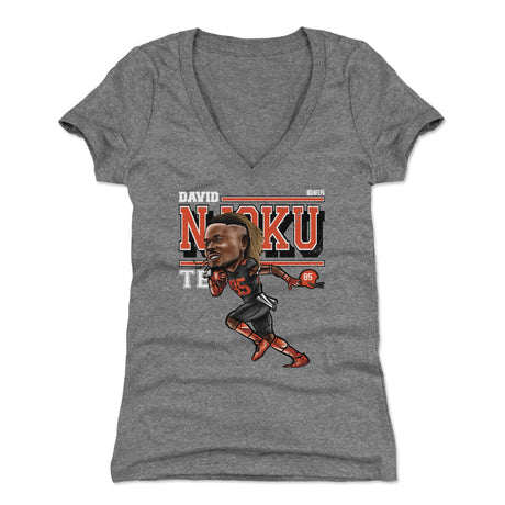 David Njoku Women's V-Neck T-Shirt | 500 LEVEL