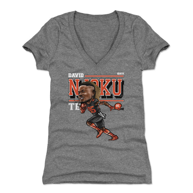 David Njoku Women's V-Neck T-Shirt | 500 LEVEL
