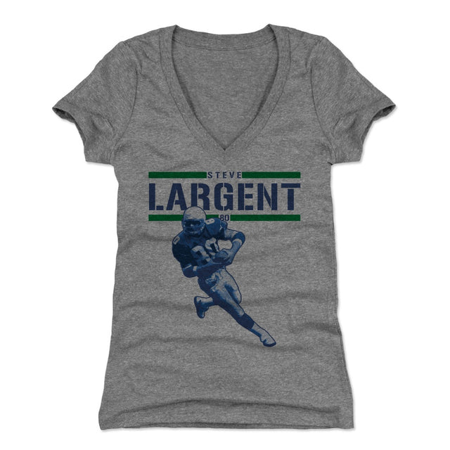 Steve Largent Women's V-Neck T-Shirt | 500 LEVEL