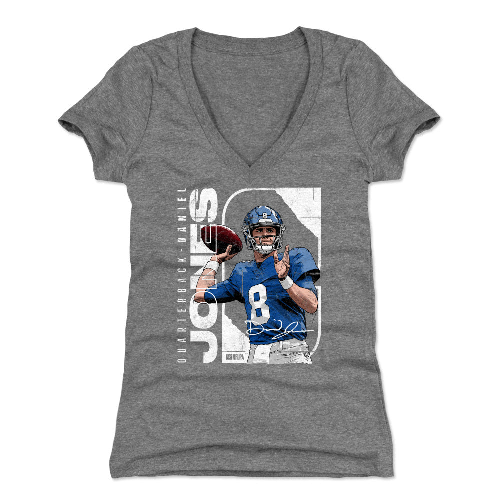 Daniel Jones Women's T-Shirt, New York Football Women's V-Neck T-Shirt
