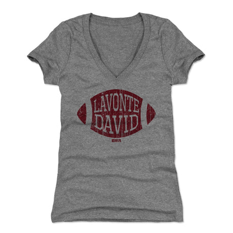 Lavonte David Women's V-Neck T-Shirt | 500 LEVEL