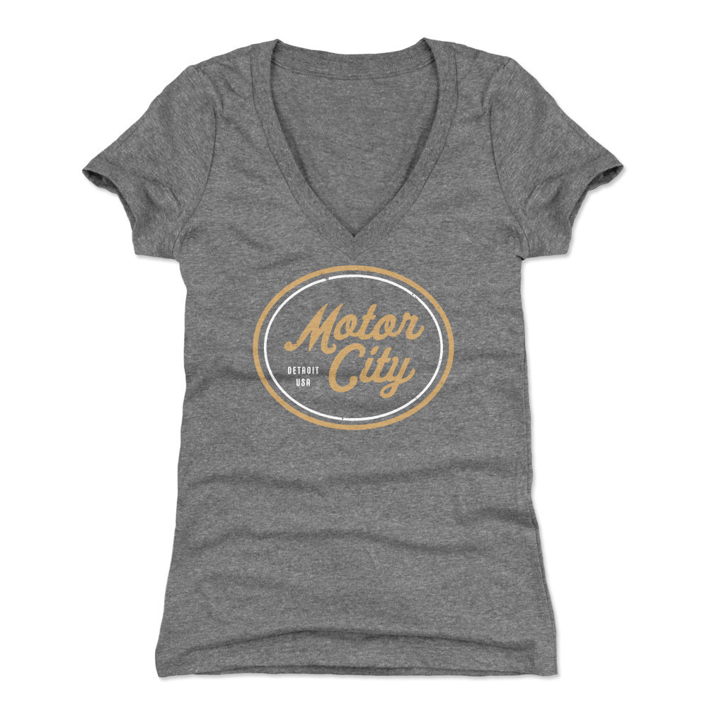 Detroit Women's V-Neck T-Shirt | 500 LEVEL